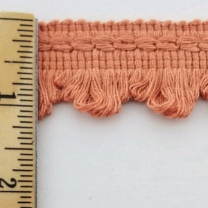 Decorative Scalloped Loop Fringe Trim 1-1/4