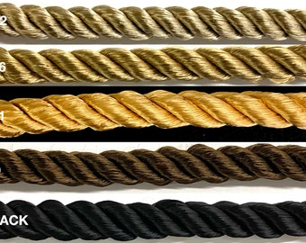 Twist Cord Rope Trimming 3/8" - 4 Continuous Yards - MADE IN USA!