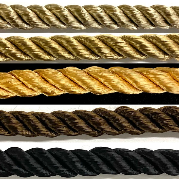 Twist Cord Rope Trimming 3/8" - 4 Continuous Yards - MADE IN USA!