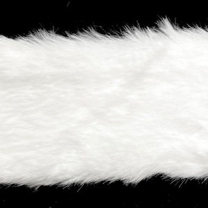 White Faux Fur Trimming 4&quot; - 3 Continuous Yards!