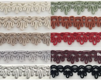 Scalloped Gimp Sewing Braid Trim 5/8" - 7 Yards! - Many Colors Available!