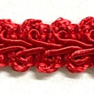 Chinese French Braid Gimp Trimming 1/2 4 Continuous Yards Many Colors Red