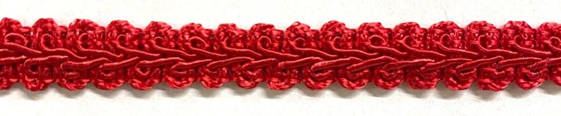 Chinese French Braid Gimp Trimming 1/2 4 Continuous Yards Many Colors Red