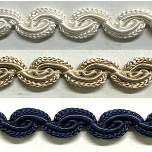 Rosebud Braid Gimp Trim 7/16&quot; - 7 Yards!