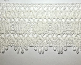 Cluny Lace Trimming 2" - Off White - 5 Continuous Yards!