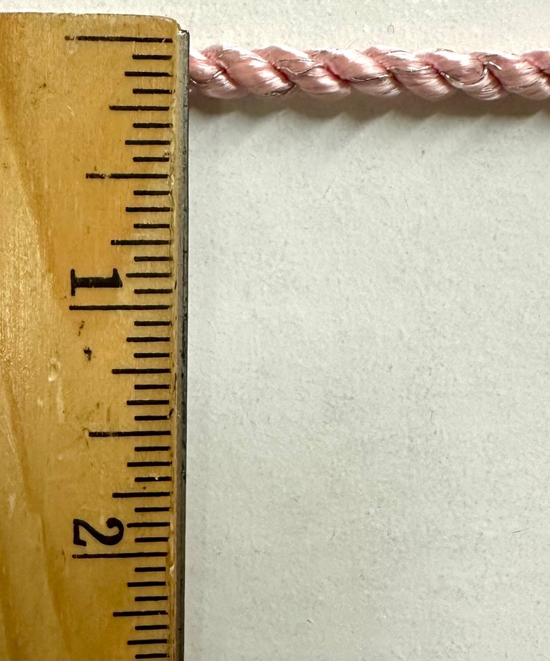 Twist Cord Rope Trimming With Metallic 1/4