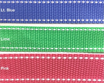 Poly Saddle Stitch Webbing 1" - 10 Continuous Yards - Many Colors Available - Made in USA!