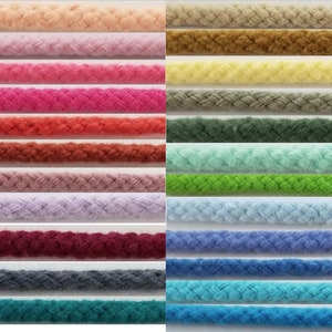 Drawstring Cotton Cord Trimming - 15 Yards - Many Color Options!