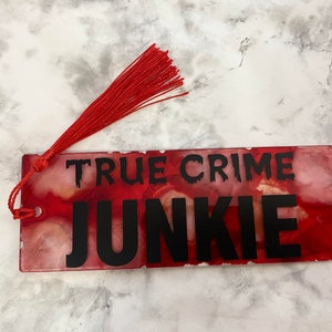 True Crime Themed Acrylic Bookmarks
