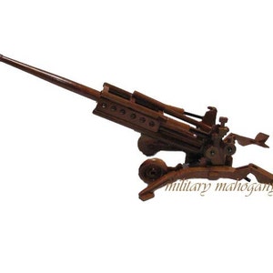 M777 155mm Army Marine Field Artillery Howitzer Mahogany Wood Wooden Model Military Gift image 2