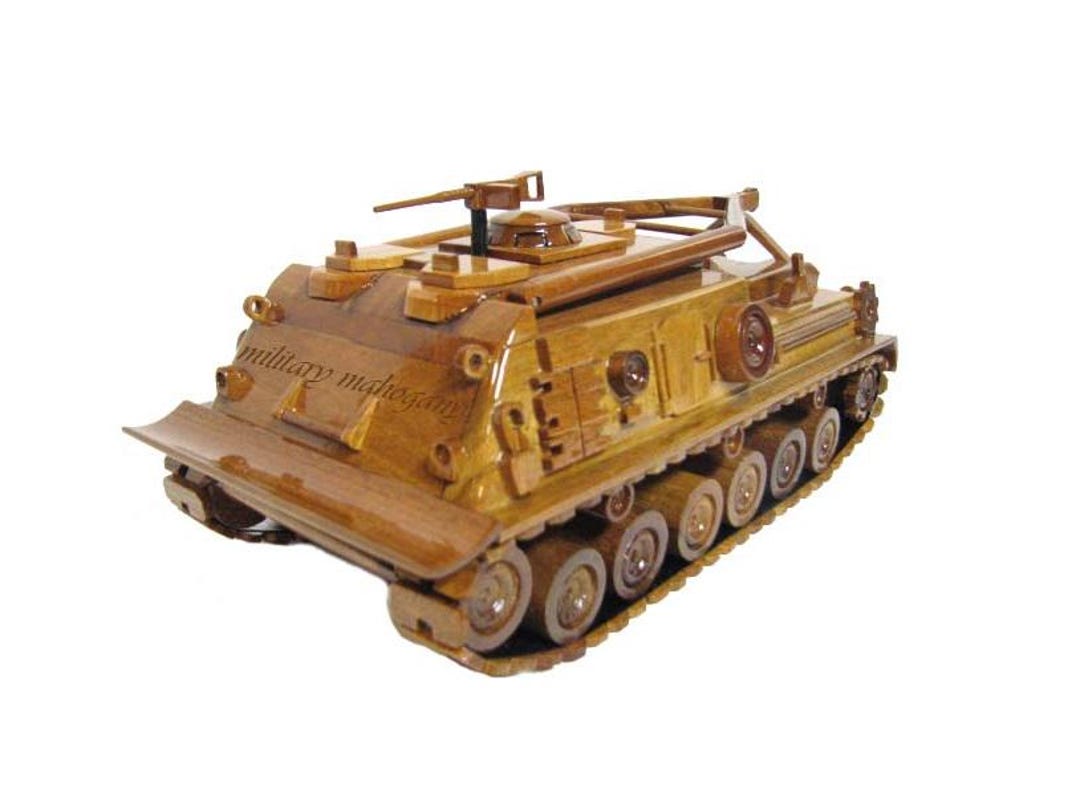 M88 M88A1 MRV Recovery Vehicle Armor Tank Mahogany Wood