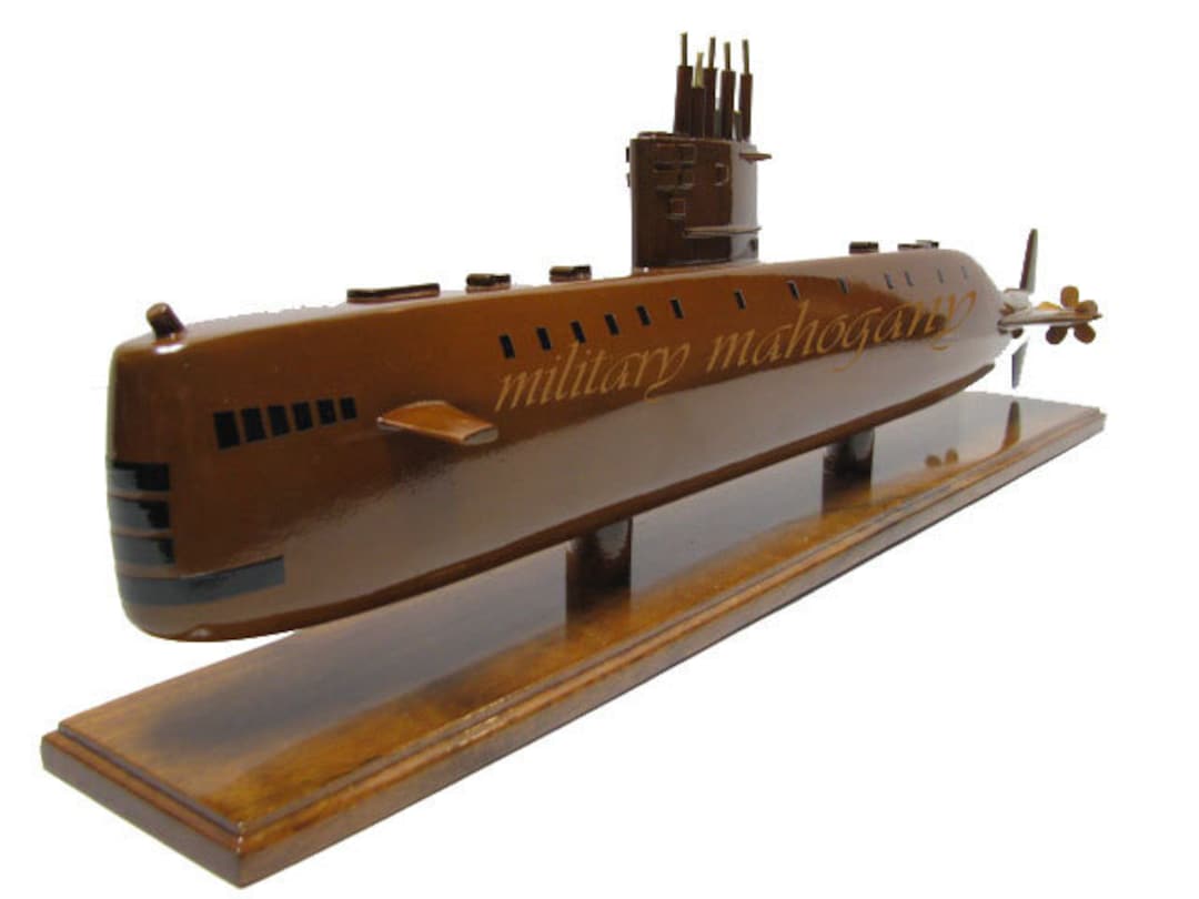USS Nautilus SSN-571 First Nuclear Submarine Sub Wood Wooden