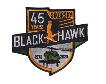 UH-60 Blackhawk Helicopter Pilot Dustoff Medevac Air Assault 45 Year Army Sikorsky Military Aviation Patch with VLCRO