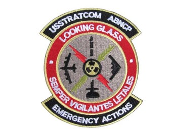 US Strategic Command Looking Glass USSTRATCOM Staff Air Force Offutt AFB Military Black Ops Patch