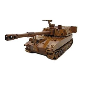 M109 M109A6 Paladin Howitzer Field Artillery Mahogany Wood Handcrafted Wooden Model Gift
