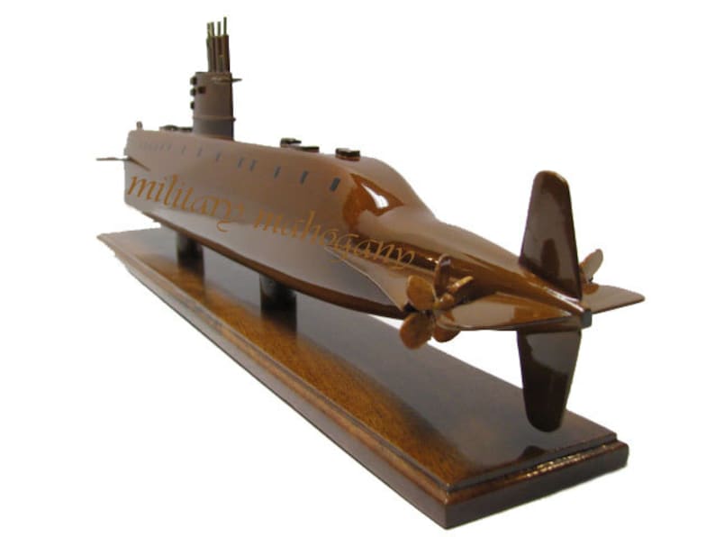USS Nautilus SSN571 First Nuclear Submarine Sub Wood Wooden Etsy