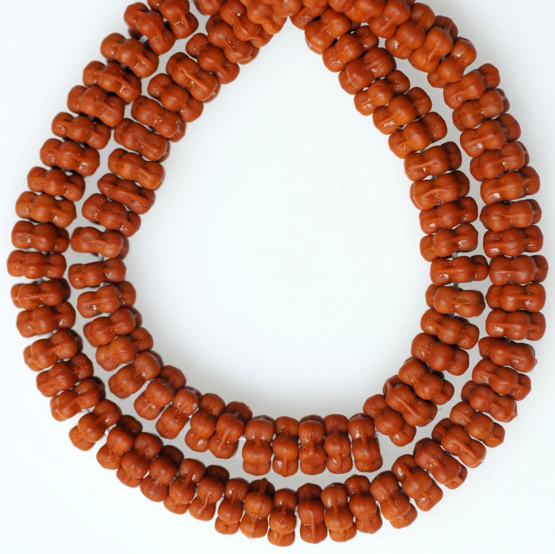 5mm Interlocking Flower Rondelle Glass Beads - Czech Glass Beads ...