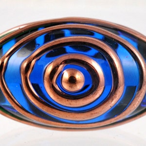 Handmade Czech Glass Eye Bead - Handmade Bead - 27mm x 13mm - Various Colors Available - Qty 1