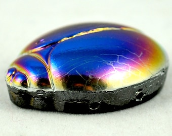 Large Scarab Beetle Bead - 2 Hole Czech Glass Scarab Beetle Beads - Various Colors - 28mm x 22mm - Qty 1 or 5