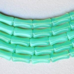 Barbell Czech Glass Beads - Dog Bone Glass Beads - 15mm x 8mm - Various Colors - Qty 25