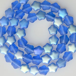 6mm Glass Star Bead Czech Glass Beads Various Colors Qty 50 image 4