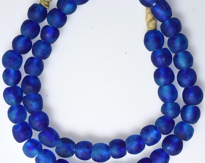 12mm African Recycled Glass Beads Powder Glass Beads From Etsy