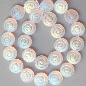 13mm Snail Shell Bead - Czech Glass Beads - Various Colors - Qty 24