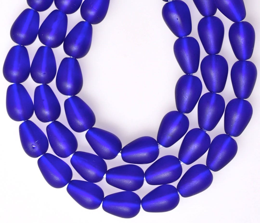 100 Czech Glass Teardrop Beads n Aquamarne - 6 X 4 Mm - Etsy