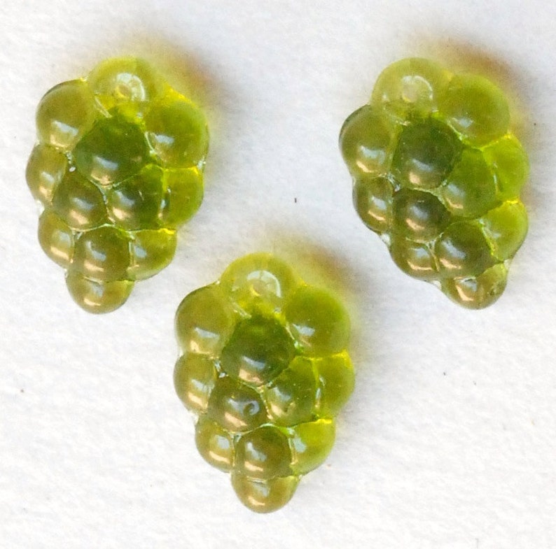 Grape Cluster Bead Czech Glass Grape Beads Wine Charm Etsy