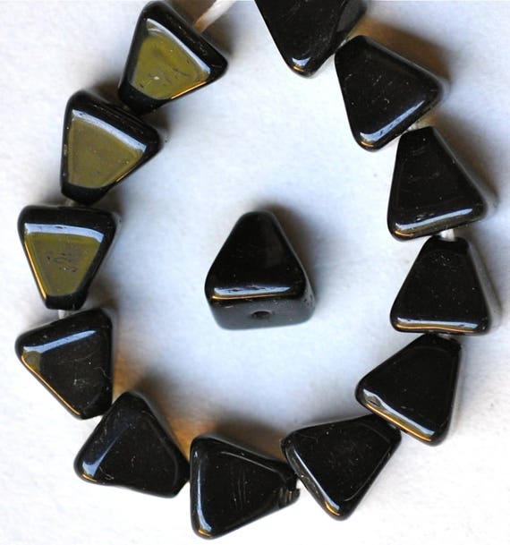8mm x 8mm Czech Glass Pyramid Bead - Various Colors Matte or Shiny - Qty 60