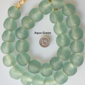 African sea Glass Beads From Ghana: Handmade Ethnic Beads From