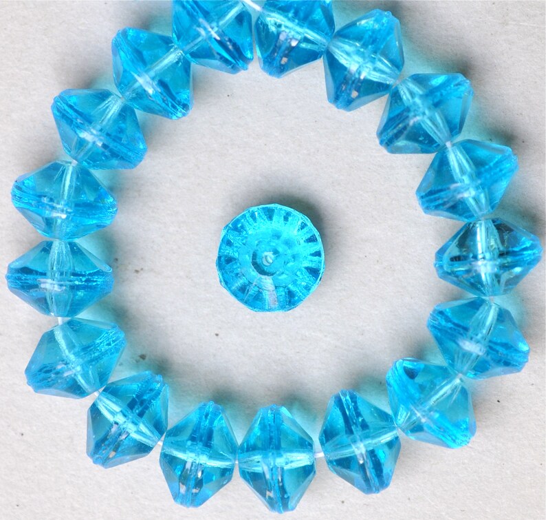 13mm Glass Vaseline Beads with Rough Finish Etsy