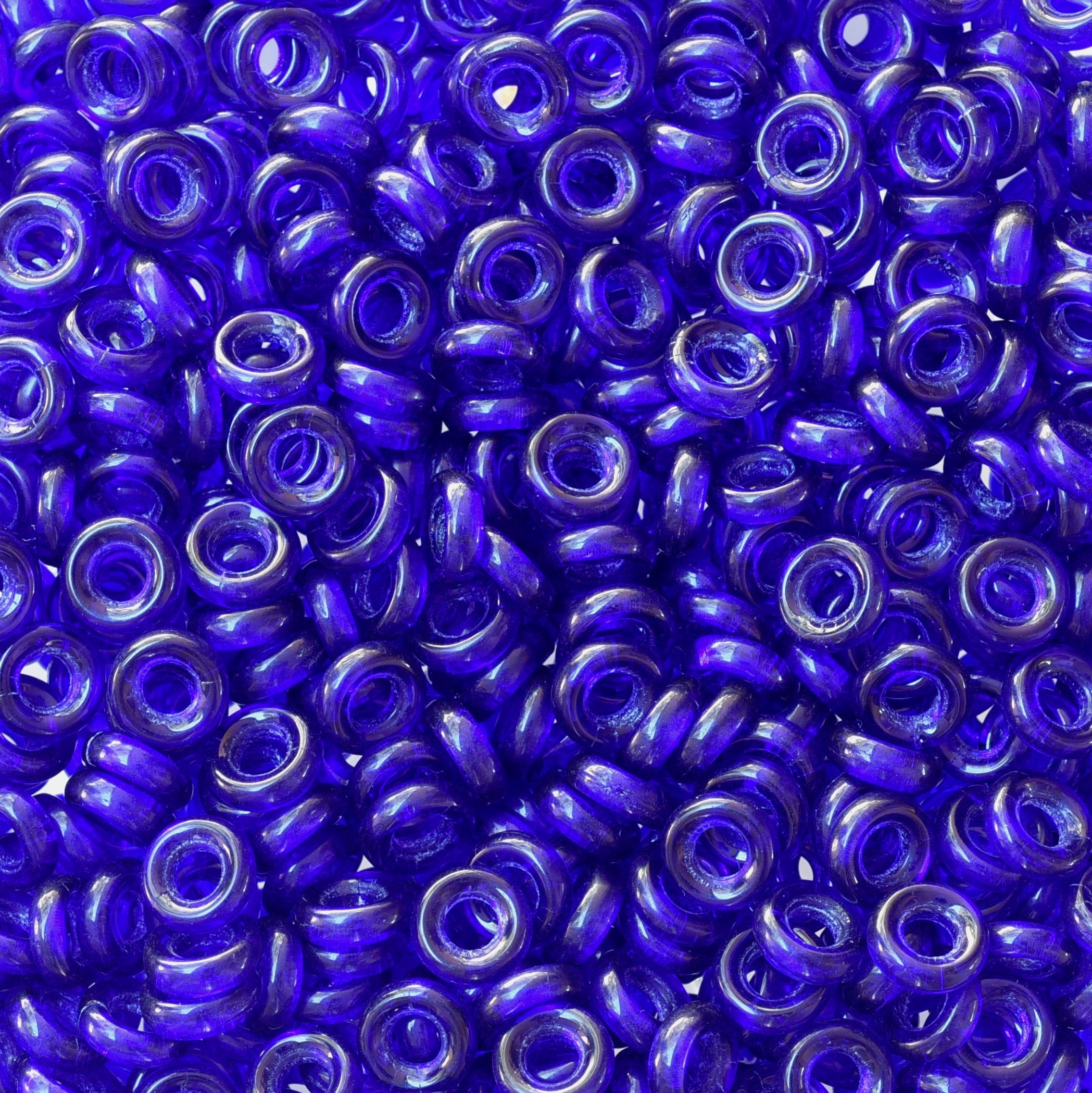 Matte Montana Blue AB Czech Glass Beads, 9x6mm Teardrop - Golden Age Beads