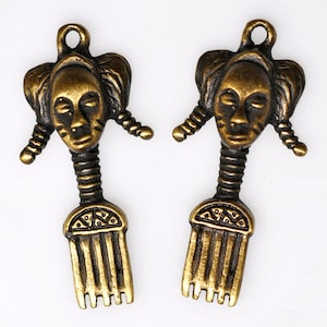 Vintage Bronze Pendants from African Trade - Ashanti and Yoruba Tribes - Various Options - Qty 1