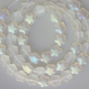 Cuentas de estrella de cristal de 6 mm - Cuentas de cristal checo - Varios colores mate - Cantidad: 50
