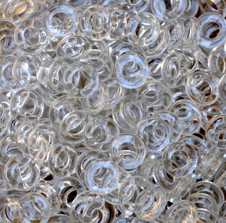 14mm Large Donut Czech Glass Beads Various Colors Available Qty 10 or 50