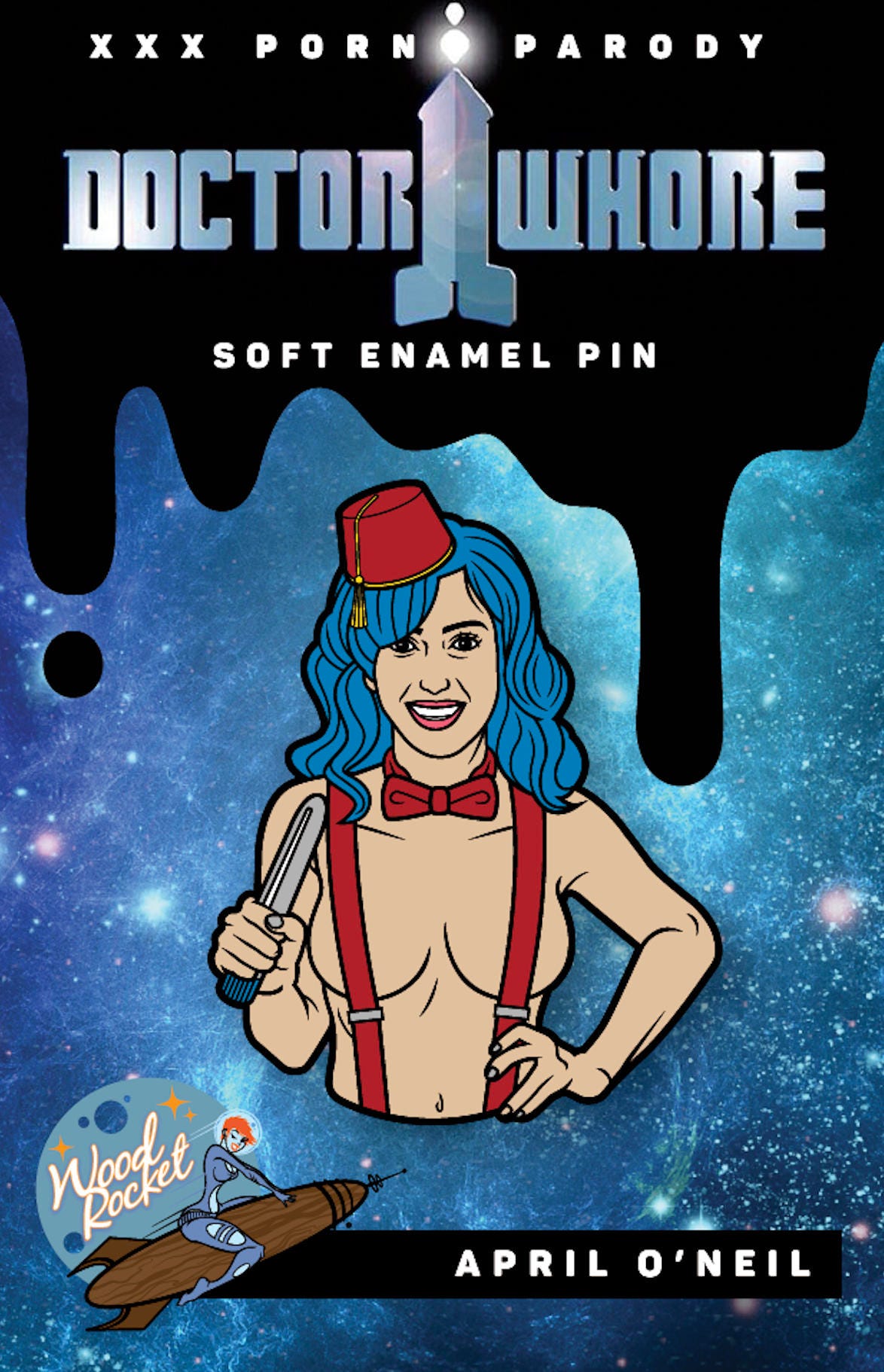 Xxx Of Soft Girl - Enamel Pin: Porn Star April O'neil Doctor Whore - Etsy Australia