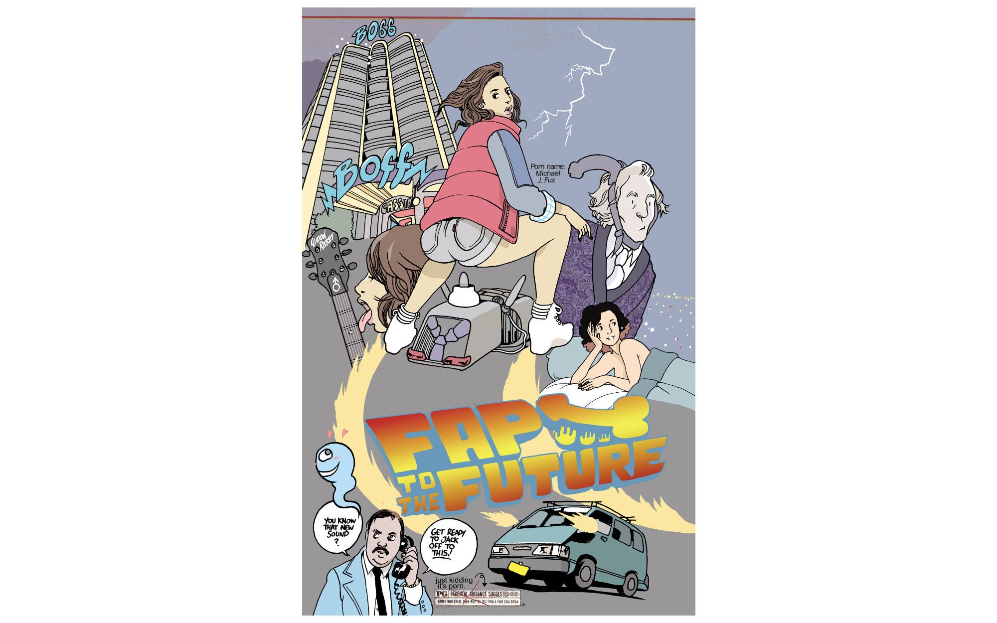 Fap to the Future Porn Movie Poster Artist Brandon Graham - Etsy Singapore