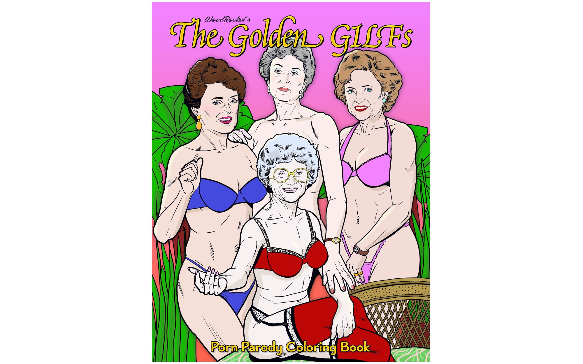 The Golden Gilfs Golden Girls Adult Parody Coloring Book - Etsy
