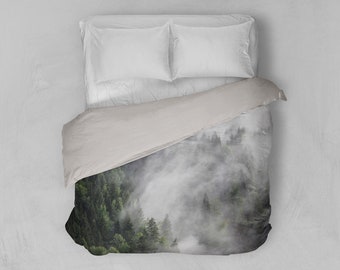 Items Similar To Duvet Cover Tree Mountain Trees Forest Clouds