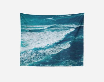 Beach Waves Tapestry | Coastal Wall Art, Dorm Decor