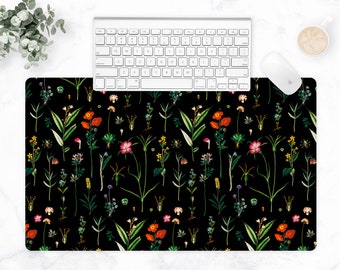 Alfombrilla de escritorio floral: alfombrilla de ratón Cottagecore Nature