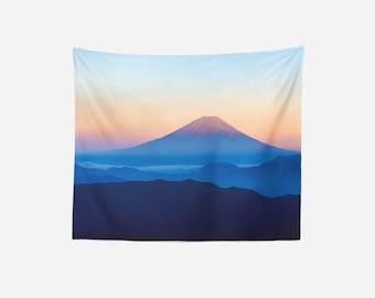 Tapisserie murale du mont Fuji | Mont Fuji | Tapisserie de montagne | Suspension murale nature | Cadeaux Wanderlust