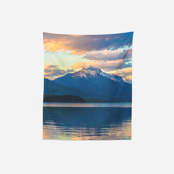 Mountain Lake Tapestry | Scenic Wall Hanging | Large Wall Art | Home and Dorm Decor