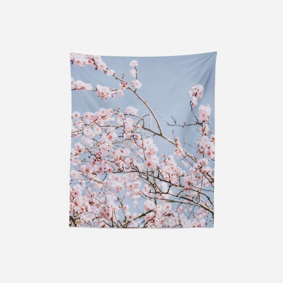 cherry blossom wall tapestry
