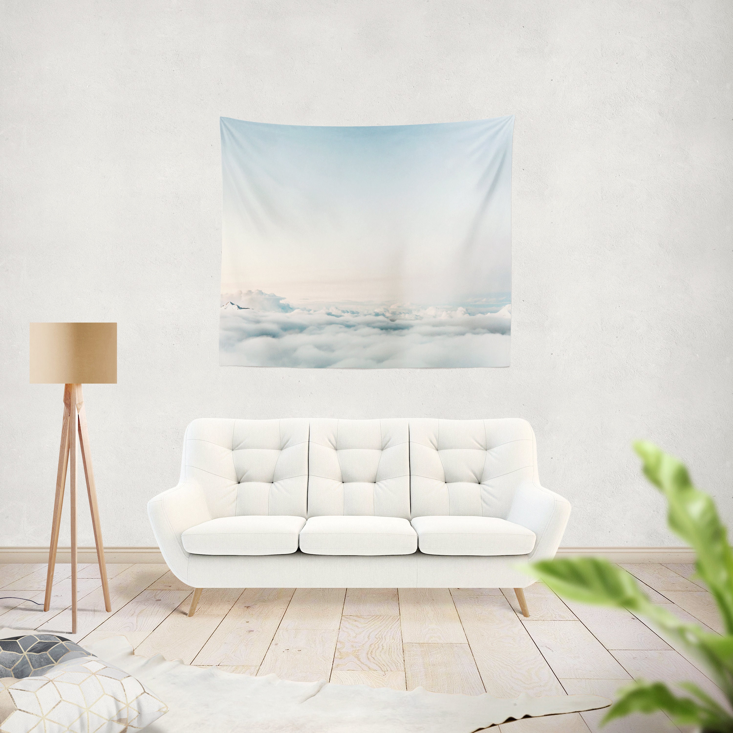 Cloud Tapestry Wall Tapestry Clouds Sky Tapestry Photo Etsy