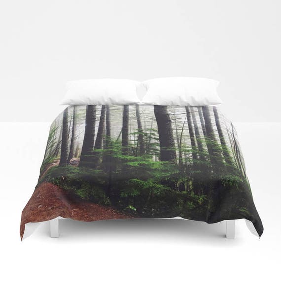 Duvet Cover Trees Forest Woods Wilderness Bedding Cover Etsy