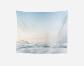 Cloud Tapestry, Wall Tapestry, Clouds, Sky Tapestry, Photo Wall Art, Boho Wall Tapestry, Modern Tapestry, Boho Chic Decor, Home Decor