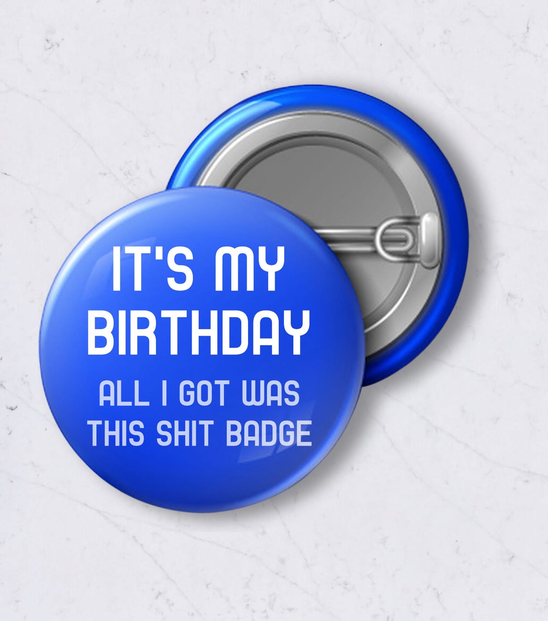 It's My Birthday Large Birthday Badge pin Badge or Button Badge - Etsy