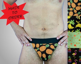 Jockstrap Underwear in Fruit Prints